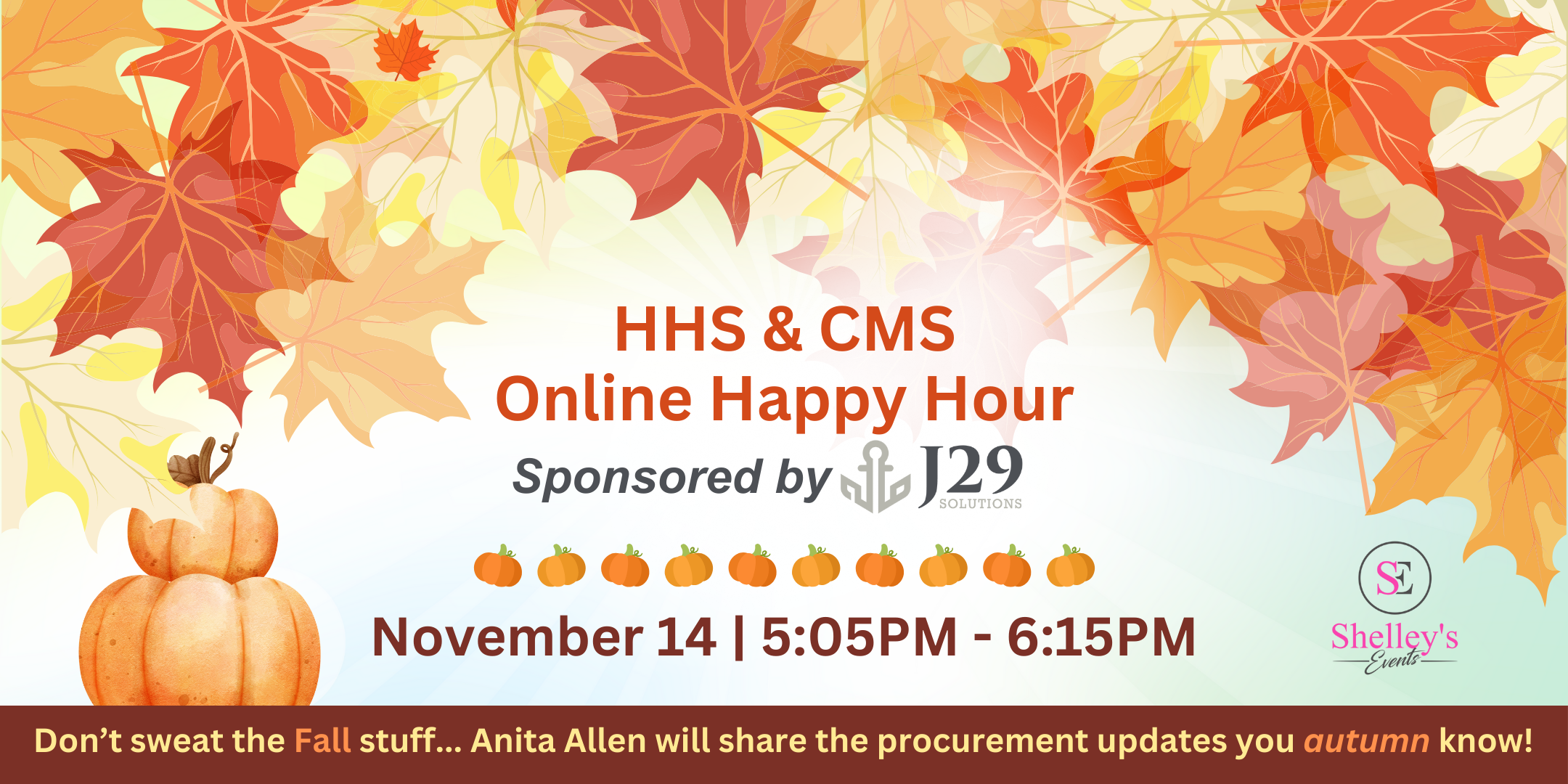 HHS & CMS Online Happy Hour (Cover Image with bees/honeycomb for National Honey Month)